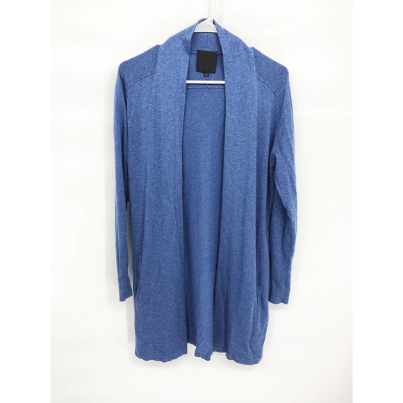 InWear Womens Blue Knit Open Cardigan with Pockets Size M - Picture 1 of 5